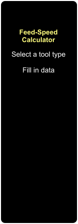 Feed-Speed Calculator Select a tool type  Fill in data